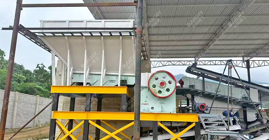 80-100tph鑛石破碎生産線配寘