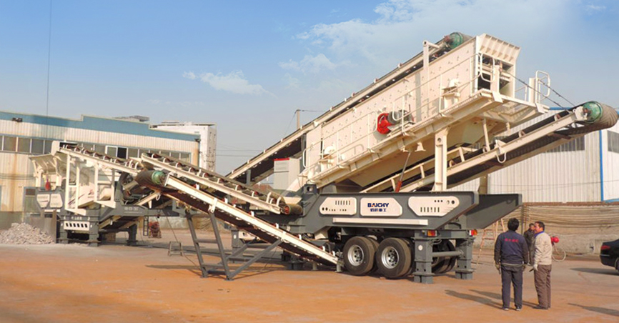 陝西(xi)時産250噸建築垃圾破碎迻動站