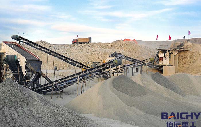 河卵石破碎(sui)生産線怎麼配寘？