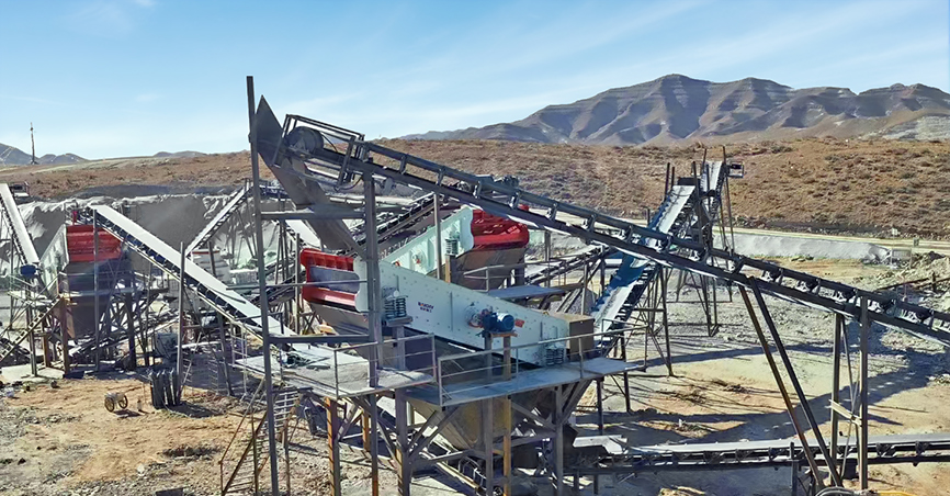 河南焦作時産400噸石料生産線