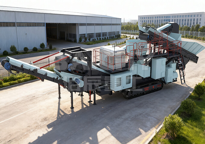 專爲中硬物料設計：佰辰重(zhong)工智能履帶迻動圓(yuan)錐破碎站解決方案